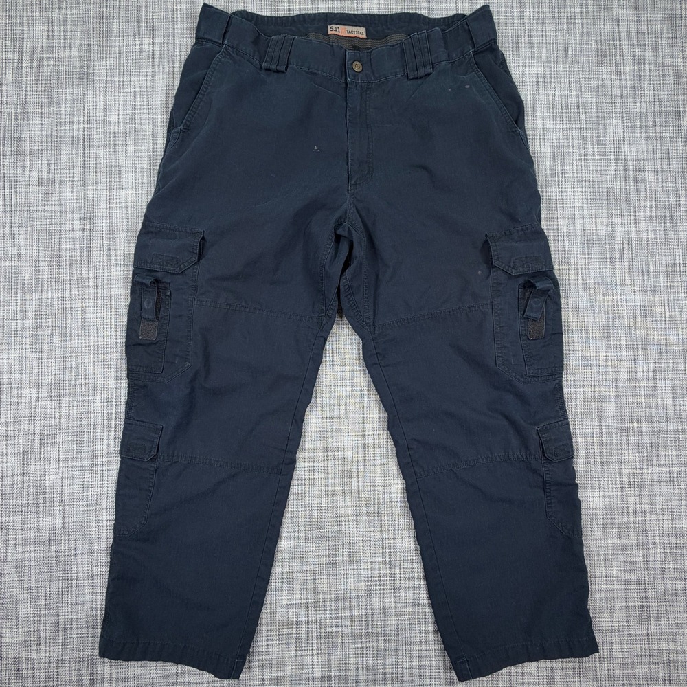 5.11 Tactical Mens Cargo Pants 40x30 Navy Taclite EMS Ripstop Workwear Utility